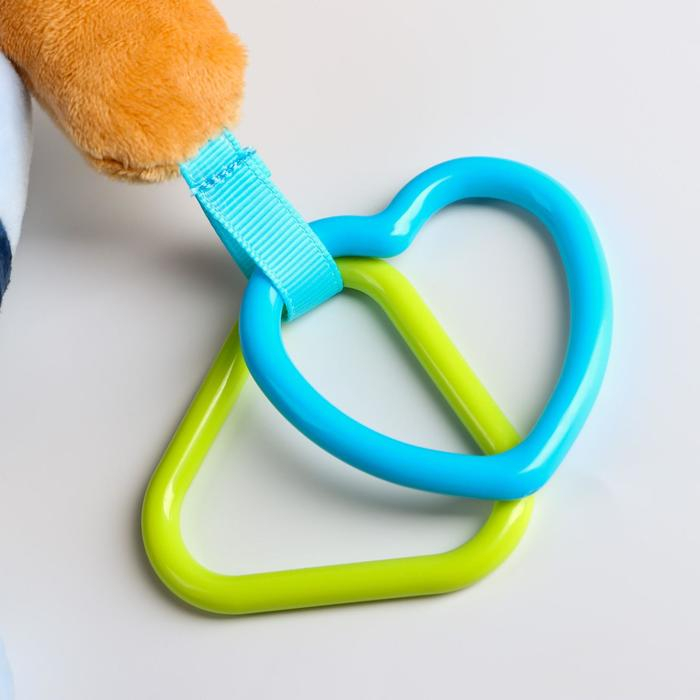 Подвеска - погремушка «Щенок Маф», прорезыватель, цвет синий, на кроватку, коляску, Крошка Я Подвеска - погремушка «Щенок Маф», прорезыватель, цвет синий, на кроватку, коляску, Крошка Я