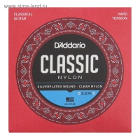 Струны D`Addario для классической гитары нейлоновые Student Hard