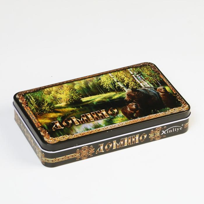 Домино  Домино "Медведи", 28 шт, костяшка 5 х 2.5 см, 11 х 19 см