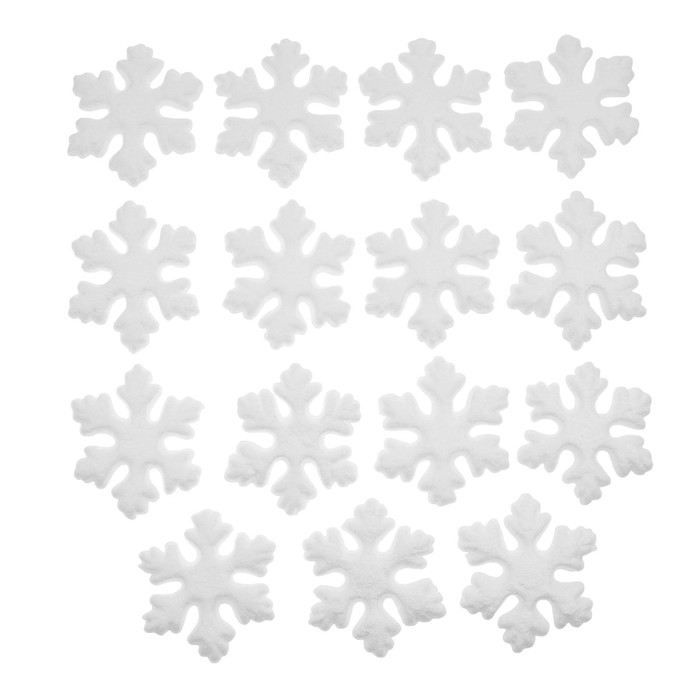 Новый год! Основа для творчества и декорирования «Снежинка», набор 15 шт., размер 1 шт. — 7,2 × 2,8 см Новый год! Основа для творчества и декорирования «Снежинка», набор 15 шт., размер 1 шт. — 7,2 × 2,8 см
