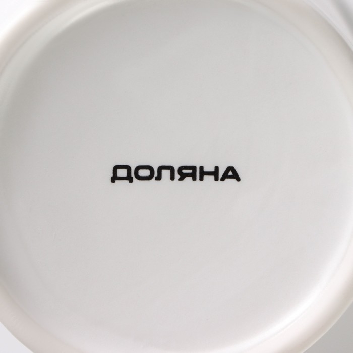 Кружка фарфоровая Доляна «Цветение любви», 380 мл, цвет белый Кружка фарфоровая Доляна «Цветение любви», 380 мл, цвет белый