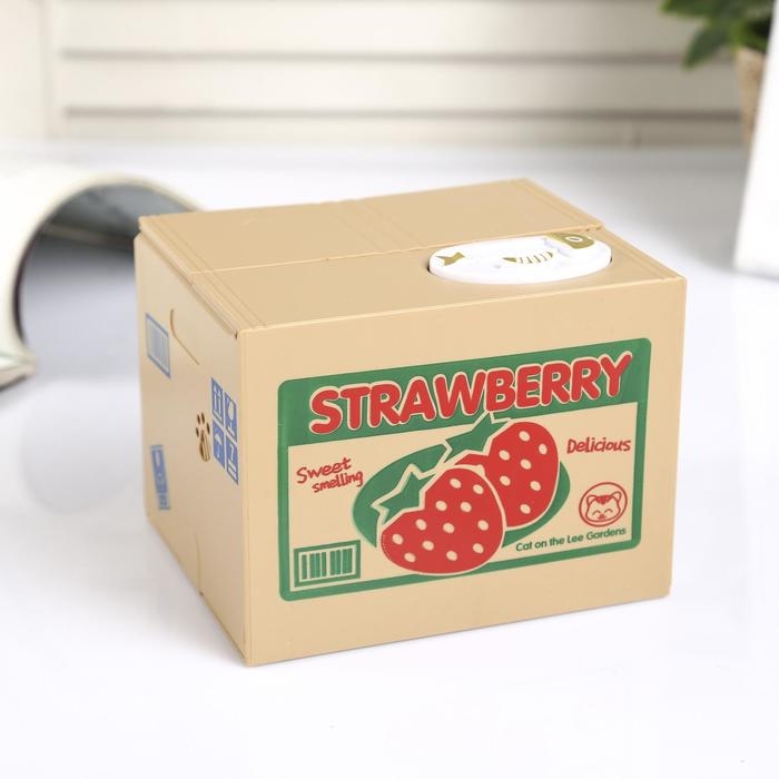 Копилка пластик Копилка пластик "Киска прячет монетки" МИКС 10х9х10 см