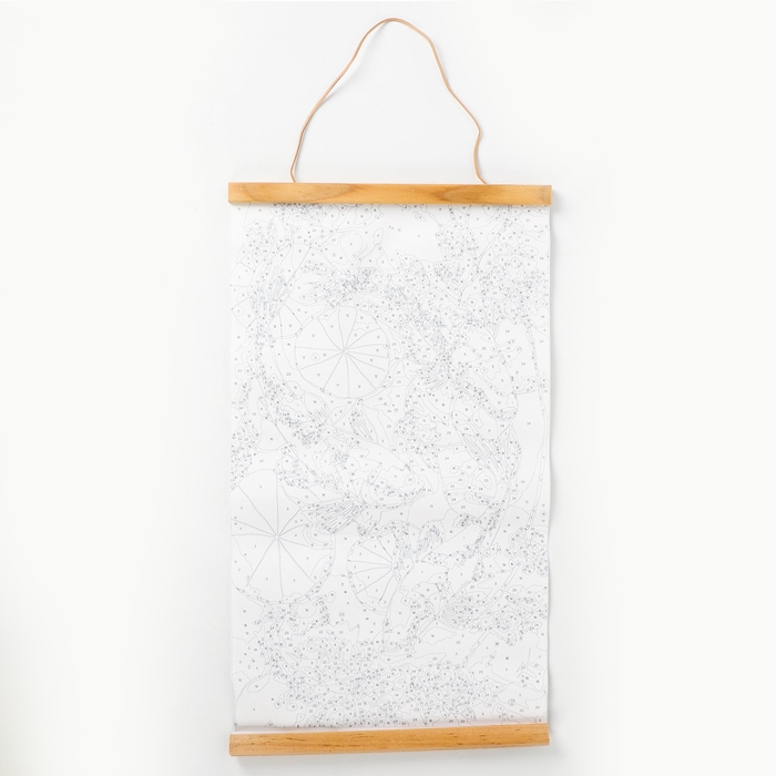 Картина по номерам панно &laquo;Красивые карпы&raquo;, 30 х 50 см