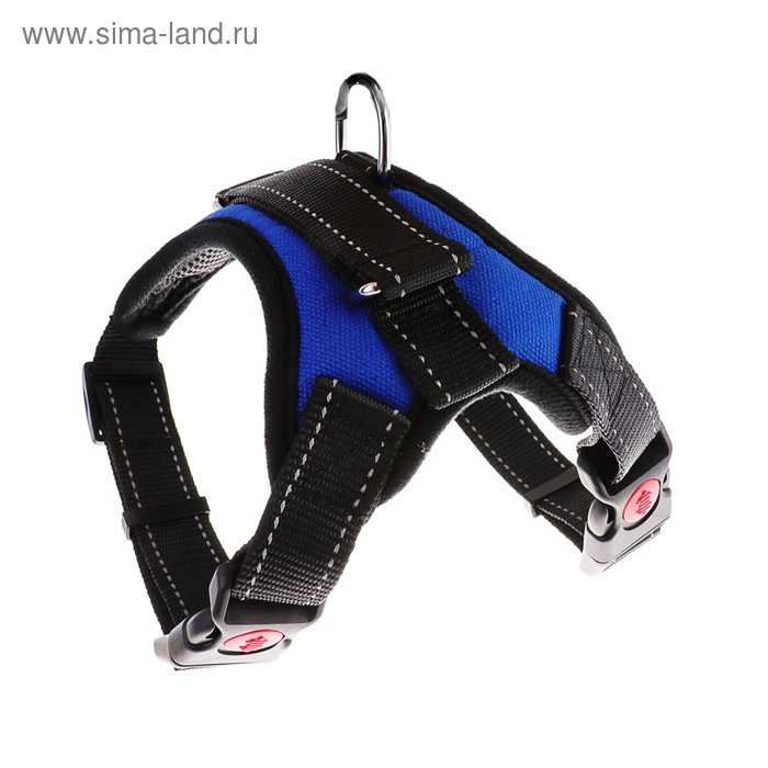 Шлейка К7 мягкая светоотражающая, размер М, ОГ 52-66 см, вес 9,5-17,5 кг, синяя Шлейка К7 мягкая светоотражающая, размер М, ОГ 52-66 см, вес 9,5-17,5 кг, синяя