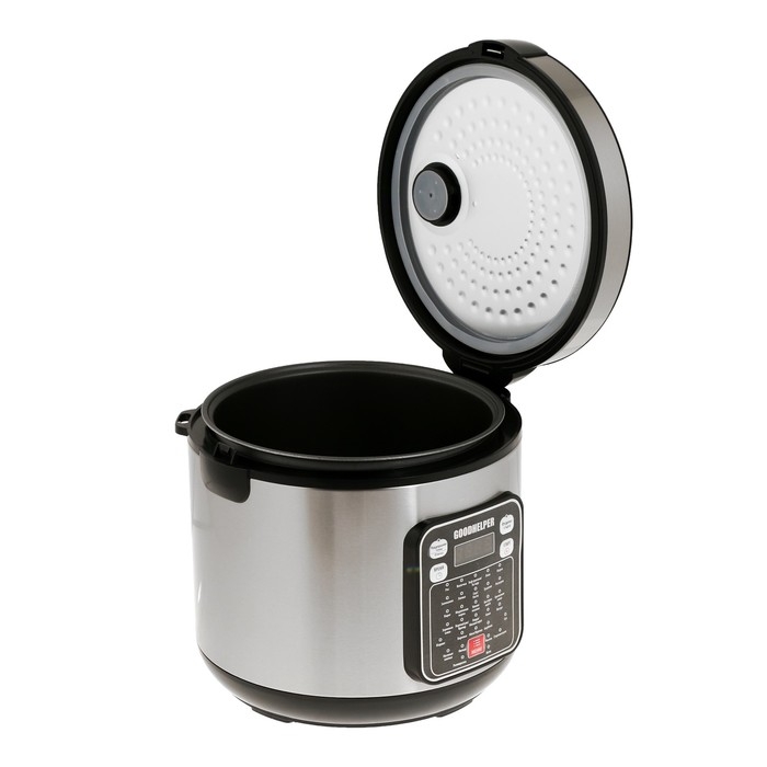 Мультиварка GOODHELPER MC-5200, 900 Вт, 5 л, 32 программы, антипригарное покрытие, серая