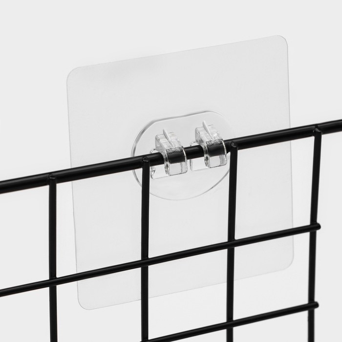 Корзина на липучках Доляна, 29×12×11,5 см, цвет чёрный Корзина на липучках Доляна, 29×12×11,5 см, цвет чёрный