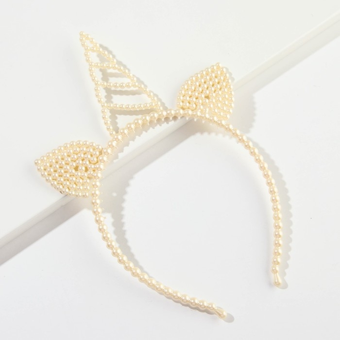 Ободок для волос с рогом новогодний «Самой красивой девочке» на Новый год, единорог, ширина 12 см Ободок для волос с рогом новогодний «Самой красивой девочке» на Новый год, единорог, ширина 12 см