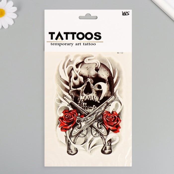 Татуировка на тело цветная Татуировка на тело цветная "Конец дуэли" 26,1х14,6 см