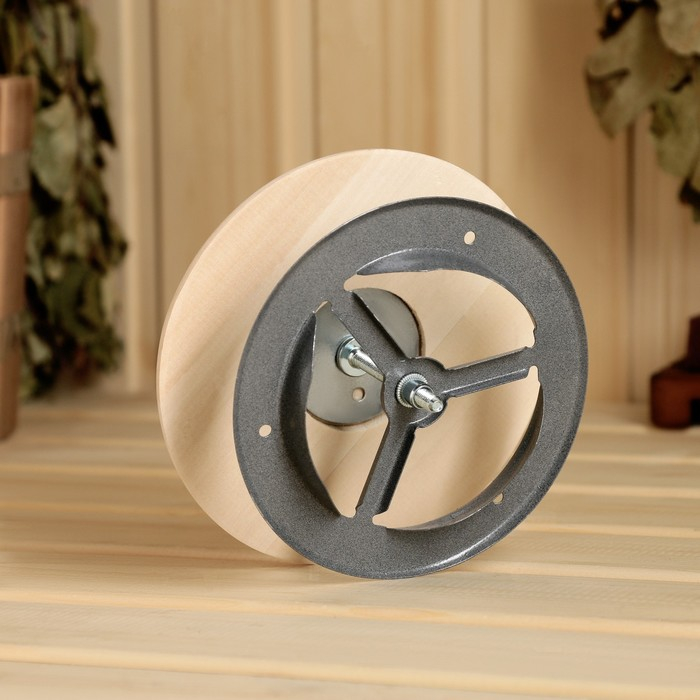 Вентиляционный клапан, D=10см, основание металл Вентиляционный клапан, D=10см, основание металл