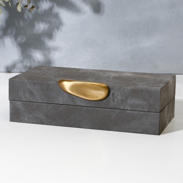 Шкатулка для украшений «Серый мрамор» экокожа, набор 2 шт. Шкатулка для украшений «Серый мрамор» экокожа, набор 2 шт.