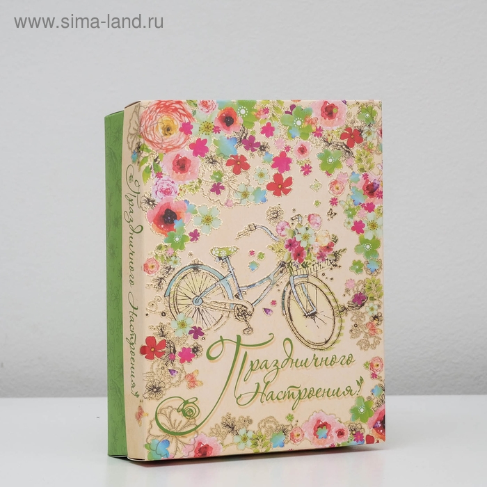 Подарочная коробка сборная Подарочная коробка сборная "Праздничного настроения", 21 х 15 х 5,7 см