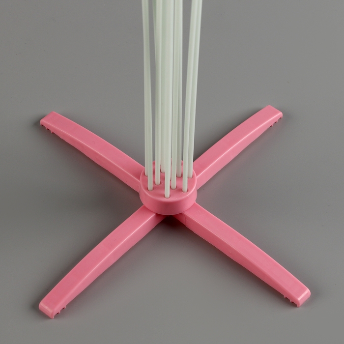 Стойка для воздушных шаров на 8 шаров, высота 80 см, розовая Стойка для воздушных шаров на 8 шаров, высота 80 см, розовая