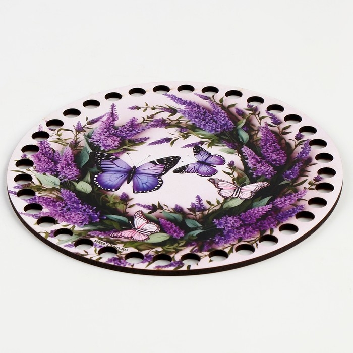 Донышки для вязания 2 в 1 «Весенняя нежность», круг 15 см, хдф 3 мм Донышки для вязания 2 в 1 «Весенняя нежность», круг 15 см, хдф 3 мм