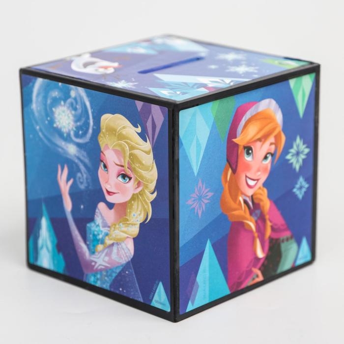 Копилка с фокусом, 7 х 7 см Копилка с фокусом, 7 х 7 см "Анна и Эльза", Холодное сердце