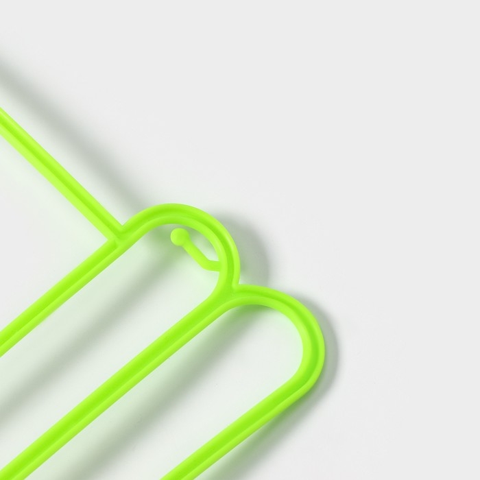 Плечики - вешалки для одежды Доляна «Домик», 5 шт, детские, многоуровневая, 29×39,5 см, цвет зелёный Плечики - вешалки для одежды Доляна «Домик», 5 шт, детские, многоуровневая, 29×39,5 см, цвет зелёный