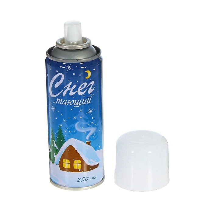 Новый год! Искусственный снег спрей, цвет белый, 250 мл, тающий Новый год! Искусственный снег спрей, цвет белый, 250 мл, тающий