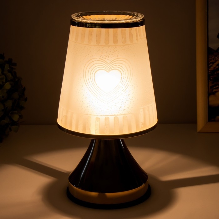 Аромасветильник сенсорный Аромасветильник сенсорный "Сердце" G9 40Вт золото 13х13х23 см RISALUX