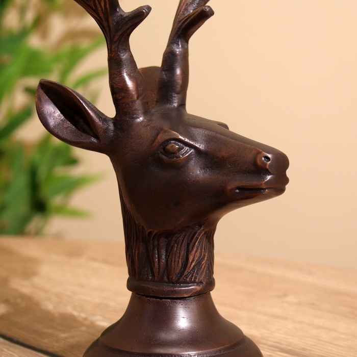 Подсвечник на 4 свечи Подсвечник на 4 свечи "Олень" алюминий 16х12х32 см