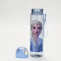 Бутылка пластиковая с трубочкой &laquo;Снежная принцесса&raquo;, 800 мл