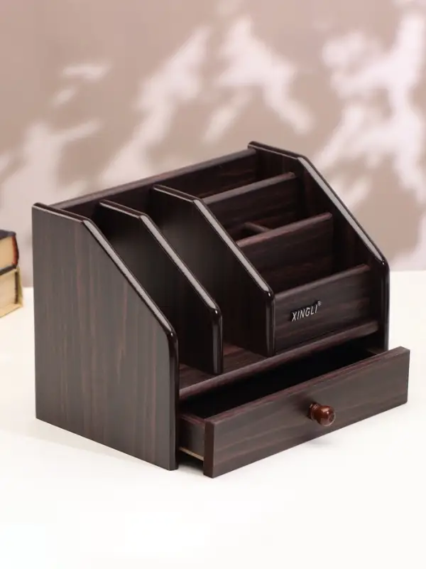 Органайзер 6 секций, ящик, дерево в полоску, 22&times;15&times;16 см