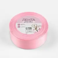 Лента репсовая, 40 мм, 23&plusmn;1 м, светло-розовая №04