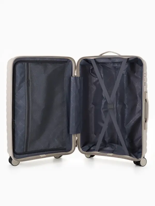 Чемодан на колёсах, 24", кодовый замок, 40&times;24&times;65 см, бежевый