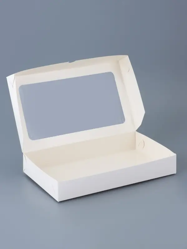 Коробка складная под белая, 26 х 15 х 4 см