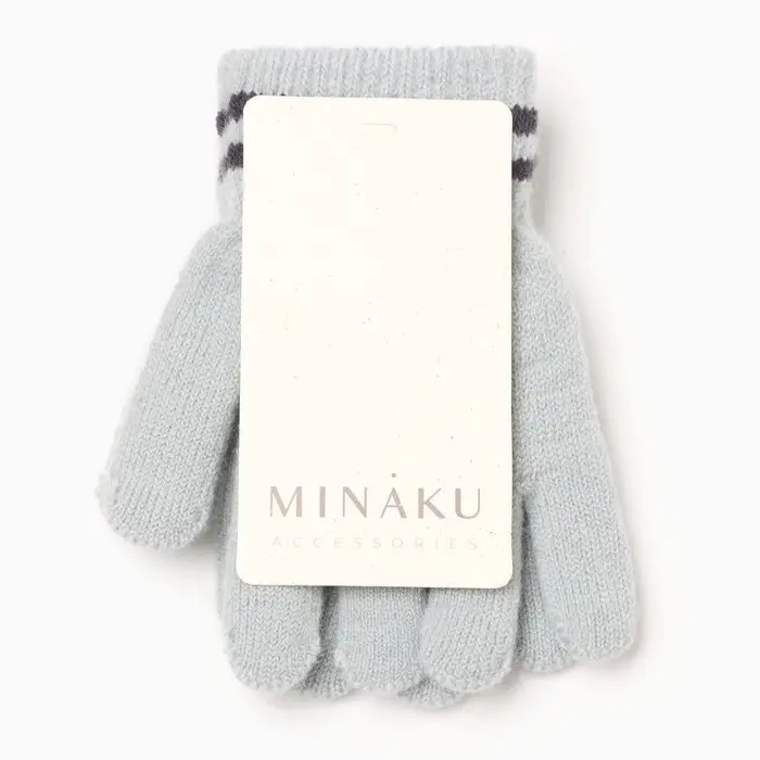 Перчатки детские MINAKU, цвет голубой, 13 см