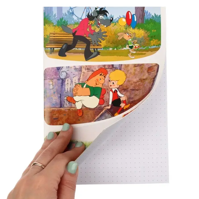 Ежедневник А5, 40 листов, на скрепке, Союзмультфильм Ежедневник А5, 40 листов, на скрепке, Союзмультфильм