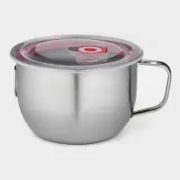Кружка из нержавеющей стали с вакуумной крышкой, 1.3 л, d=15 см