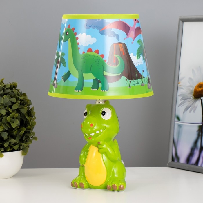 Настольная лампа  Настольная лампа "Динозавр" Е14 15Вт МИКС 20х20х32 см RISALUX