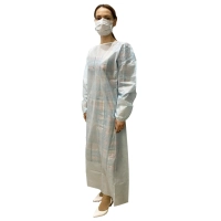 Халат хирург. стер, рук.рез, дл.140 см, р.50-52, пл.40, смс, 1шт