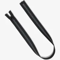 Молния &laquo;Трактор&raquo;, №5, разъёмная, замок автомат, 70 см, чёрная, белая, синяя