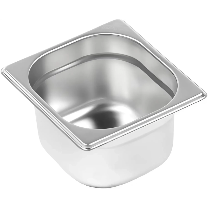 Гастроемкость (1/6x100мм), нерж. сталь AISI201,толщина 0,7мм,176x162x100мм