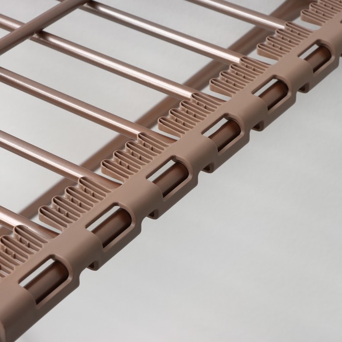 Сушилка для белья напольная, рабочая длина 18 м, цвет розовое золото Сушилка для белья напольная, рабочая длина 18 м, цвет розовое золото