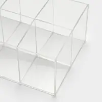 Подставка для ручек и карандашей 6 ячеек, 16&times;11&times;7 см, оргстекло 1.8 мм