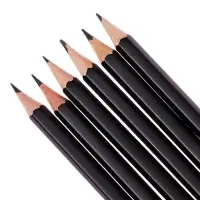 Набор карандашей чернографитных 6 штук, 2 В, В, НВ, НВ, Н, 2Н