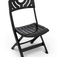 Стул садовый Decorona DeRiviera, 46&times;50&times;82 см, складной, пластиковый, горький шоколад