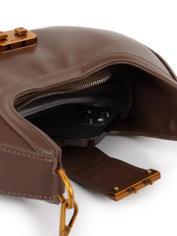 Сумка женская багет TEXTURA на молнии, 24&times;6.5&times;13 см, хаки