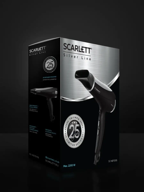 Фен SC-HD70I76, мощность 2200 Вт Фен SC-HD70I76, мощность 2200 Вт