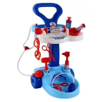 Игровой набор &laquo;Доктор&raquo;, тележка на колёсиках, 12 предметов