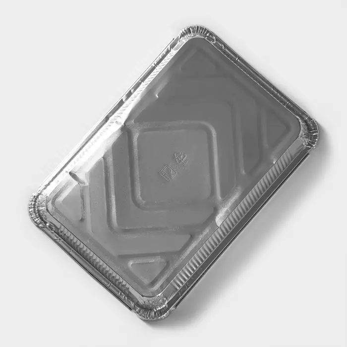 Форма для выпечки и запекания Доляна, 2.235 л, 31&times;21&times;5.5 см, 2 шт., фольга, серебристая