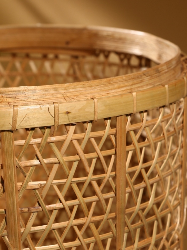 Корзина плетёная  Корзина плетёная "Баскет" бамбук 40х40х60 см, светлая