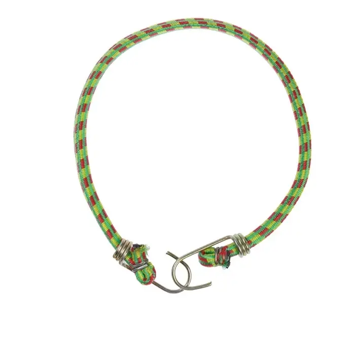 Резинка для крепления багажа TORSO, 60 см, d=10 мм, металлические крючки, МИКС