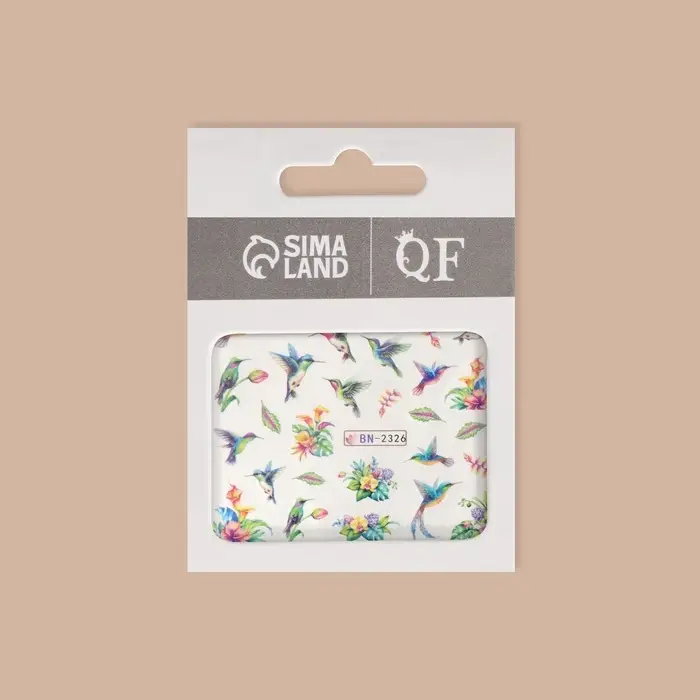 Слайдеры для ногтей «Колибри», разноцветные