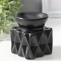Аромалампа для эфирных масел &laquo;Грани. Куб&raquo;, чёрные, 8&times;8&times;9.5 см