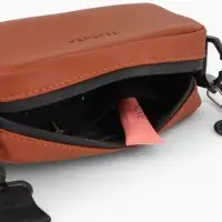 Сумка женская кросс-боди TEXTURA на молнии, 19&times;6&times;10.5 см, рыжая