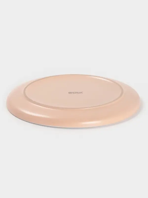 Тарелка Доляна &laquo;Кремовое облако&raquo;, d=27 см, керамика, персиковая