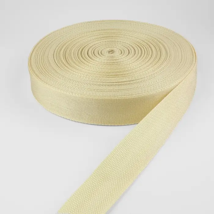 Стропа ременная, 40 мм, 50&plusmn;1 м, плотность 15.5 г/м, бежевая №22