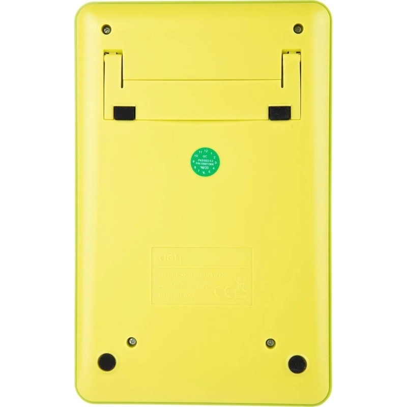 Калькулятор настольный ПОЛНОРАЗМ. Deli EM01551, 12-р,дв.пит,175х108мм, желт
